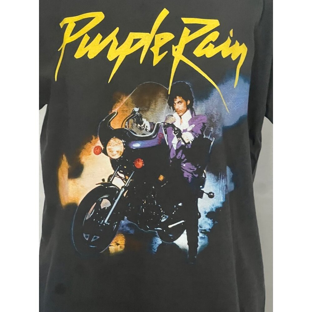 Prince Purple Rain Graphic Tee Official Licensed Merch Black Unisex S - Picture 3 of 4